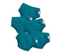 Bambino Mio culottes d’apprentissage de la propreté lavables et réutilisables en coton, LOT DE 5 Vert sarcelle (2-3 ans), MARQUE BRITANNIQUE PRIMÉE, pour garçons et filles, bébé