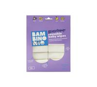 Bambino Mio, Lingettes bébé lavables Extra, Saines, Deux utilisations, Lot de 10, Neige - L'emballage peut varier