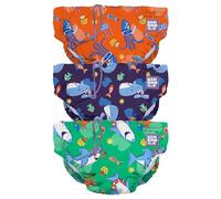 Bambino Mio, Lot de 3 Couche de bain Lavable Révolutionnaire, (Amis de la mer) pour bébés et tout-petits, unisexe, pour garçons et filles, (2-3 ans)