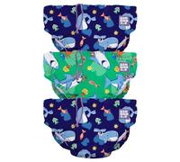 Bambino Mio, Lot de 3 Couche de bain Lavable Révolutionnaire, (Baleine bleue) pour bébés et tout-petits, unisexe, pour garçons et filles, (2-3 ans)
