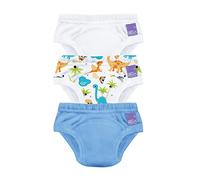 Bambino Mio Lot de 3 culottes d'apprentissage de la propreté réutilisables Dino, 2-3 ans pour garçons et filles