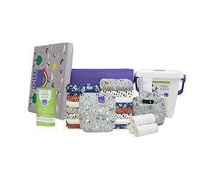 Bambino Mio SOCOMP NOMFR PET Miosolo Ensemble complet de couches en tissu Motif amis moelleux Multicolore 5,3 kg