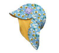Bambino Mio, UPF 40+ Casquette de Bain bébé réversible, Protection Solaire (Abeilles FÉÉRIQUES & 1 à 3 Ans), Couvre-Nuque intégré, Bébé et Tout-Petit