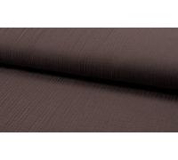 CRS Fur Fabrics Bambino Tissu en mousseline double gaze Marron poudré 1 m 140 cm x 100 cm, Coton, 1Mtr-140cm x 100cm