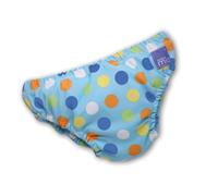 Bambinomio Couches de Natation - Bleu à Motifs Bulles Multicolores