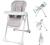 Chaise Haute Multipositions - Bambisol - Inclinable - Jusqu'à 3 Ans - Beige / Blanc Blanc