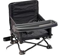 Bambisol 'Chaizounette' Rehausseur Chaise Enfant | Evolutif dès 6 mois, Sac Transport, Siège Camping Enfant | Noir gris