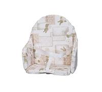 Bambisol - Coussin de chaise avec sangles - Plaque mousse centrale - Motif lapin beige