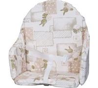 Bambisol - Coussin de chaise avec sangles - Plaque mousse centrale - Motif lapin beige