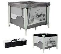 BAMBISOL - Parc/Berceau Bébé Pliant 90x90cm avec 2 Niveaux de Couchage - Sac de Transport, Espace de Jeux