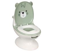 Bambisol - Pot Éducatif Bébé, Mini Toilettes avec Chasse d’Eau Sonore, Cuvette Amovible, Protection Anti-Projection, Compartiment Lingettes - Dès 12 Mois (20 kg max)
