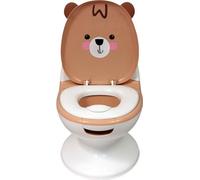 BAMBISOL Pot éducatif pour bébé - Couvercle et siège rabattable - Levier de rinçage