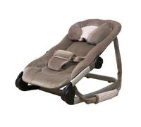 Bambisol Transat Balancelle Bébé Luxe | Velours, Cale-Tête Réglable | Chocorine Tartan Rose