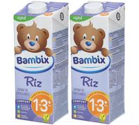 Bambix Boisson de Croissance Riz 1-3 ans Lait 2x1 l