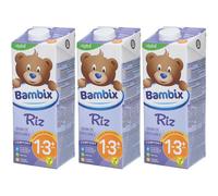 Bambix Boisson de Croissance Riz 1-3 ans Lait 3x1 l