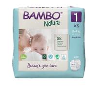 Bambo Nature 1 XS - 6 paquets de 22 protections