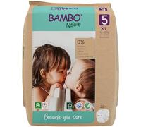 Bambo Nature Couches bébé Taille 5 (12–18 kg) 22 pièces – Écologiques, anti-fuites, confortables