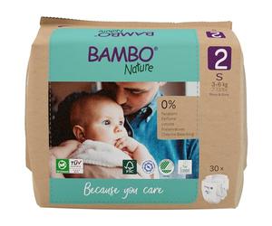 Bambo Nature Couches écologiques de qualité supérieure, couches durables étiquetées écologiques, protection améliorée contre les fuites, couches sûres et confortables pour bébé, sûres et confortables