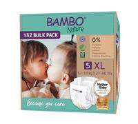 Bambo Nature Couches pour Bébé Taille 5 (12-18 kg) - 6 paquets de 22 couches