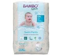 Bambo Nature Disposable Swim Diaper Pants | Leakproof & Adjustable Pool Diaper Pants for Toddlers Baby Kids Waterproof Infant Swimming Lessons Swimsuit | Small (7-12 kgs)
