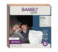 Bambo Nature Dreamy Night Lot de 60 couches pour enfants de 8 à 15 ans, 35 à 50 kg, couches écologiques pour garder les lits au sec toute la nuit, couches d'apprentissage de la propreté, sécurisées