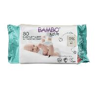 Bambo Nature Lingettes imprégnées 15x20cm 80 unités