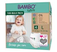Bambo Nature Lot de 100 culottes d'apprentissage de la propreté de qualité supérieure, culottes d'apprentissage de la propreté, sécurisées, confortables et discrètes pour une journée active et une