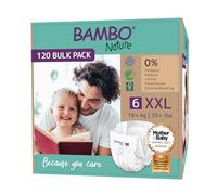 Bambo Nature Lot de 6 paquets de 20 couches pour bébé taille 6 (16 kg et plus)