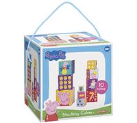 BAMBOLINO TOYS Jouetprive Peppa Pig Lot de 10 Cube à emboîter
