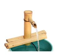 Bamboo Accents Kit de Fontaine à Eau de Jardin Zen - Bec réglable de 17,8 cm avec Finition Mate Lisse, Comprend Une 220 v Pompe Submersible - Idéal pour Une Utilisation en intérieur et en extérieur