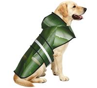 Bamboo After The Rain Manteau de pluie imperméable pour chiens de petite, moyenne et grande taille avec bandes réfléchissantes et sangle ventrale réglable