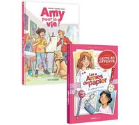 Amy pour la vie t02 + Amies de papier t01 offert - pack promo 2025