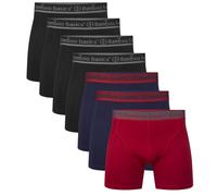 Bamboo basics Boxers bleu / gris / rouge / noir, Taille XL