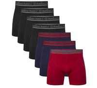 Bamboo Basics Boxers Pour Hommes, Paquet De 7 - RICO7P, Respirant, Single Je...