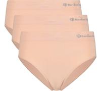 Bamboo basics Damen Slips, 3er Pack - BELLE culotte intégrale sans couture, Jersey, Logo Nude L