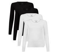 Bamboo basics Maillot de corps noir / blanc cassé, Taille M
