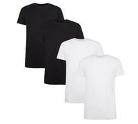 Bamboo basics T-Shirt noir / blanc naturel, Taille L