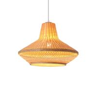 Bamboo Cage Hanging Lamp Shade Handmade Ceiling Light Fixtures Boho Wicker Basket Light Antique Dining Room Light Bamboo Art Lightings For Living Room Farmhouse Kitchen Hallway Foyer