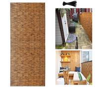 Bamboo Canna Bambù Tapis d'ombrage décoratif pour balcon, protection solaire, écran enroulable en bambou, 120 x 700 cm, décoration de jardin