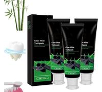 Bamboo Charcoal Teeth Whitening Toothpaste,Organic Bamboo Charcoal Whitening Toothpaste,Natural WhiteningToothpastes,Non-Irritating Formula for Sensitive Teeth,Stain Removal (3)