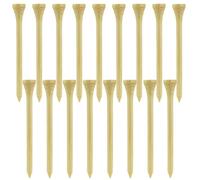Bamboo Golf Teas-100 morceaux de bambou Golf Tees | Frottement réduit, spin latéral, plus stables, accessoires de golf | Bamboo de golf de golf thés de golf Sélection stricte | Très peu de produits in