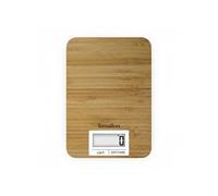 Terraillon Balance de cuisine électronique Bamboo – Capacité 3 kg – Plateau bambou