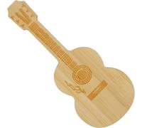 Bamboo Guitar USB Flash Drive for Students Business Gift (1 Pack of Bamboo 4GB)