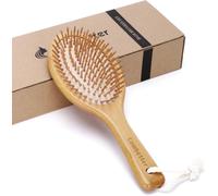 Bamboo Hair Brush,Natural Brush For Softening And Improving Hair Texture-Soothing Massage To Improve Dandruff Eco-Friendly Comb For All Types Of Hair