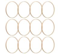 Bamboo Hoops 6 pouces Rêve de rêve Rings Macrame Floral Hoop pour bricolage Couronne de mariage Mur suspendu Artisanat 12pcs Bamboo Wood Round Material Rope Garland Dream Catcher.