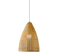 Bamboo Light Boho Woven Rattan Pendant Lighting Ayer Smallhouse Farmhouse Rustic Suspendre la Lampe en Osier Vintage pour Chambre à Coucher de Cuisine