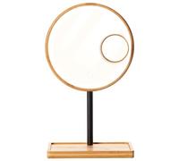 Miroir LED - LANAFORM - Bamboo Mirror - Rond - Rechargeable - 3 Teintes d'éclairage
