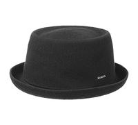 Kangol Chapeau Mowbray Pork Pie Homme - Tendance de Musicien Ete Printemps-ete - S (54-55 cm) Noir