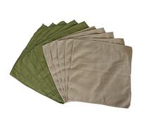 Bamboo Naturals Lot de 10 Serviettes en Microfibre pour Nettoyage de Cuisine