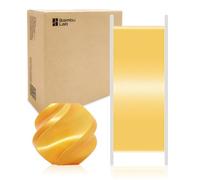 Bamboo Original PLA Silk+ Filament de texture soie brillante, liaison intercalaire plus solide pour Bambu Lab A1/A1 MINI/X1/X1C/P1P/P1S/AMS. Impression facile et rapide de 1,75 mm avec RFID 1 kg (Or